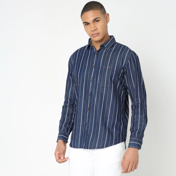 Regular Fit Striped Shirt - Image 5