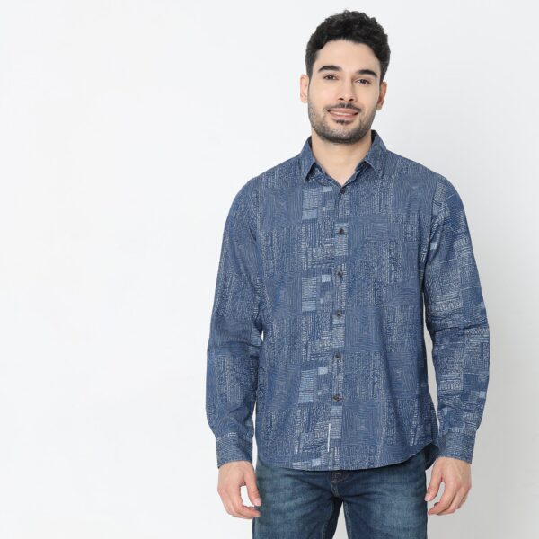 Regular Fit Printed Shirt - Image 2