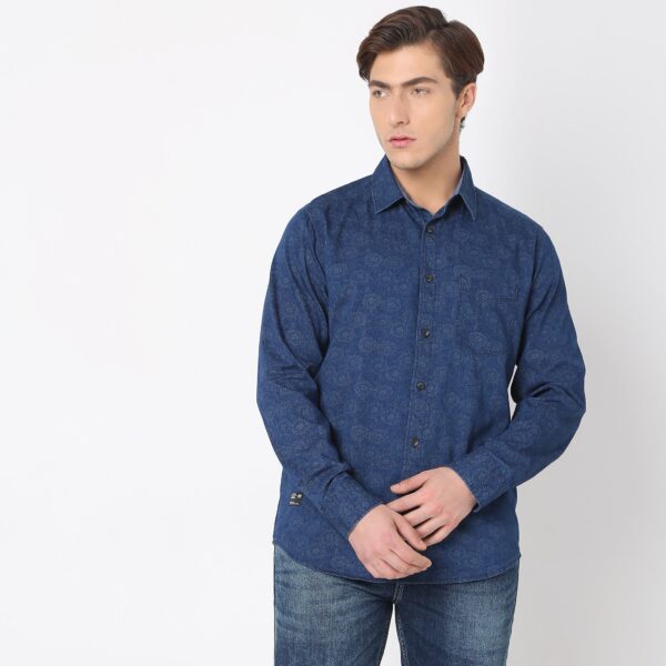 Regular Fit Printed Shirt - Image 2