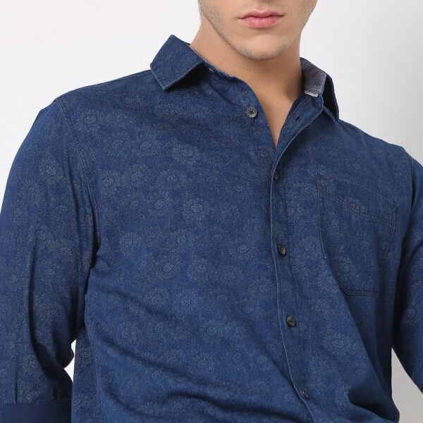 Regular Fit Printed Shirt - Image 4