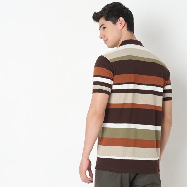 Madison Polo™ - Comfort Blend - Regular Fit Striped Polo T-Shirt - Image 3