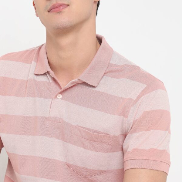 Madison Polo™ - Comfort Blend - Regular Fit Striped Polo T-Shirt - Image 9