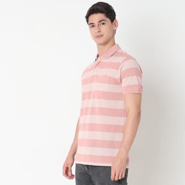 Madison Polo™ - Comfort Blend - Regular Fit Striped Polo T-Shirt - Image 10