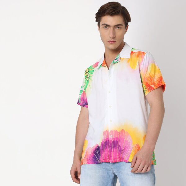 Regular Fit Printed Shirt - Image 22