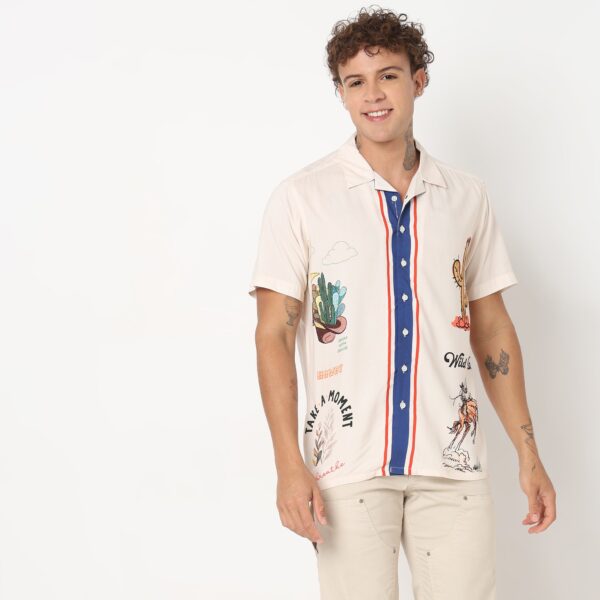 Regular Fit Printed Shirt - Image 7