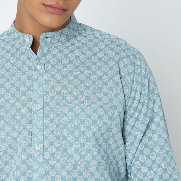 Regular Fit Printed Shirt - Image 4