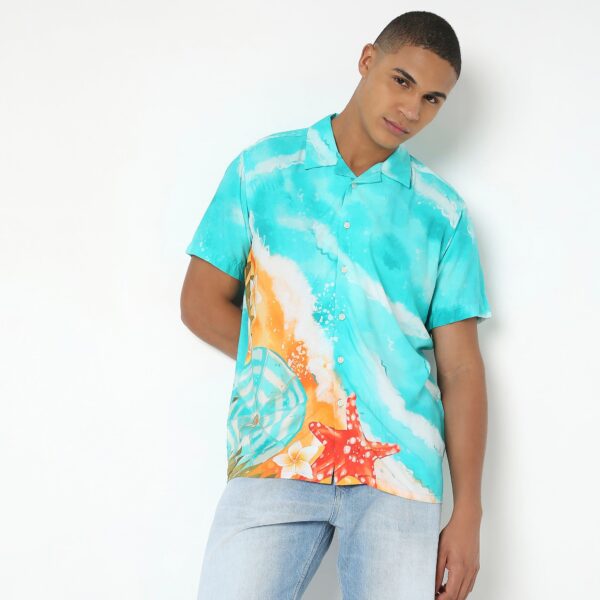 Regular Fit Printed Shirt - Image 12