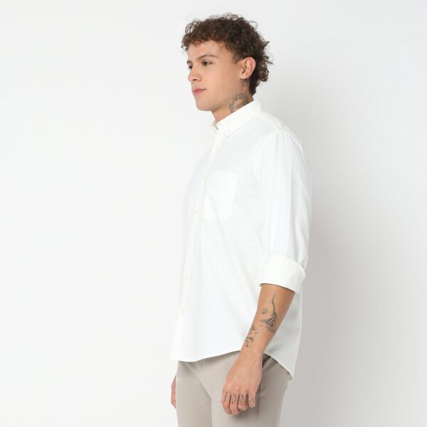 Slim Fit Solid Shirt - Image 30