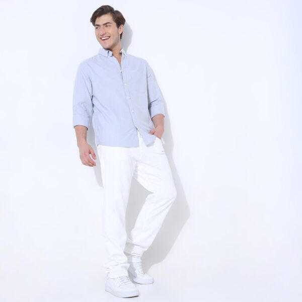 Slim Fit Solid Shirt - Image 6