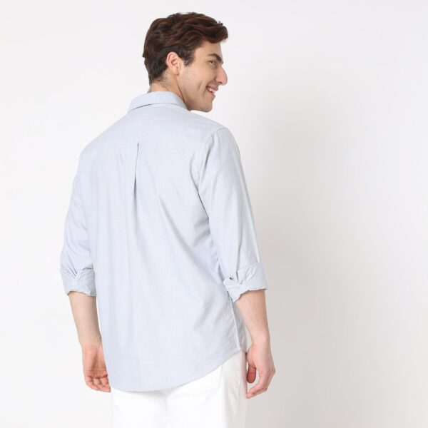 Slim Fit Solid Shirt - Image 8