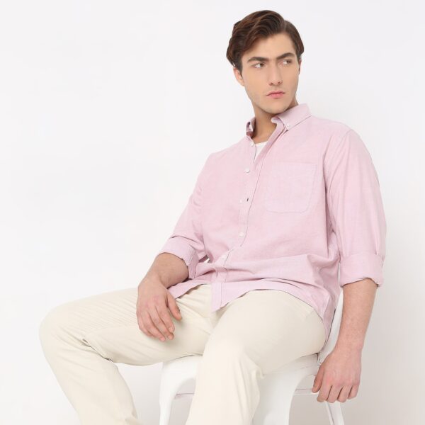 Slim Fit Solid Shirt - Image 11