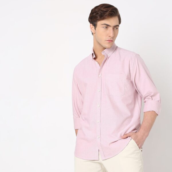 Slim Fit Solid Shirt - Image 15