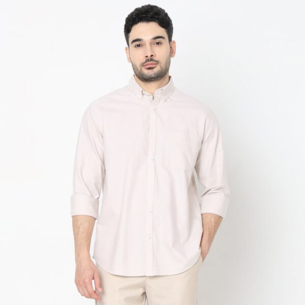 Slim Fit Solid Shirt - Image 17