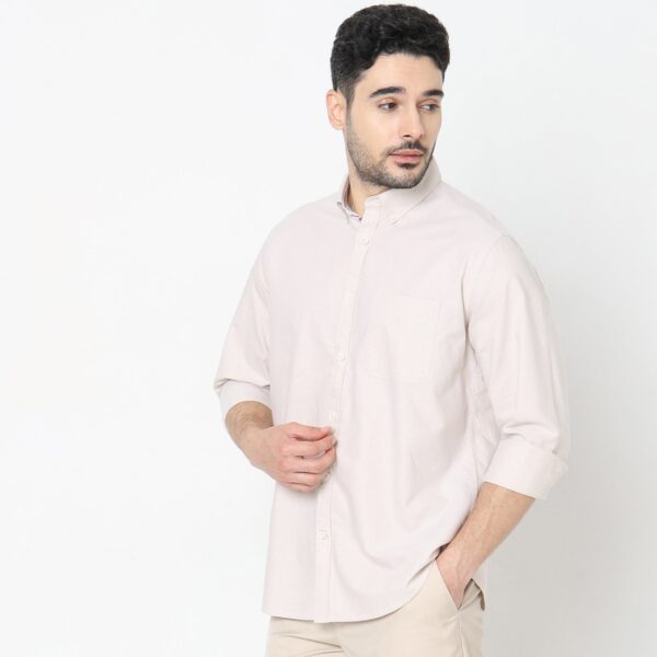 Slim Fit Solid Shirt - Image 20