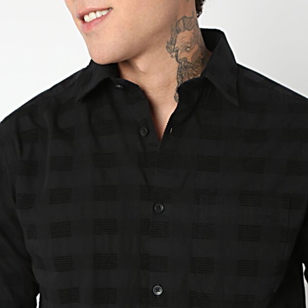 Regular Fit Solid Shirt - Image 4