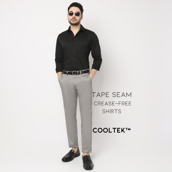 Cooltek™ Shirt - The Perfect Shirt - "Crease Free Tape Seamed Tailored Shirts” - Super Fine Cotton with E-Fast® Stretch - Regular Fit