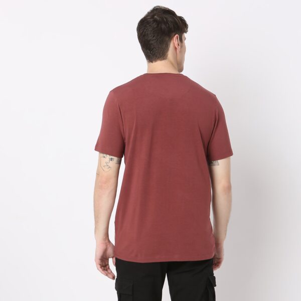 All Day Snugᵉˣ  Luxury Micro Modal Blend with Cotton E-fast® Stretch Modern Lounge Crew Neck Half Sleeve T-Shirt - Image 8