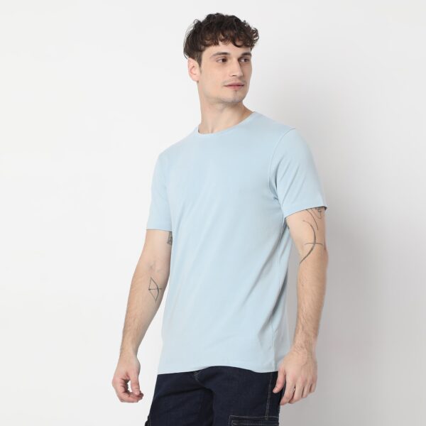 All Day Snugᵉˣ  Luxury Micro Modal Blend with Cotton E-fast® Stretch Modern Lounge Crew Neck Half Sleeve T-Shirt - Image 15