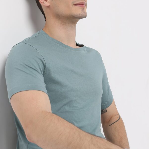 All Day Snugᵉˣ  Luxury Micro Modal Blend with Cotton E-fast® Stretch Modern Lounge Crew Neck Half Sleeve T-Shirt - Image 19