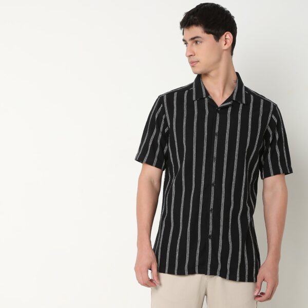 Regular Fit Striped Shirt - Image 2