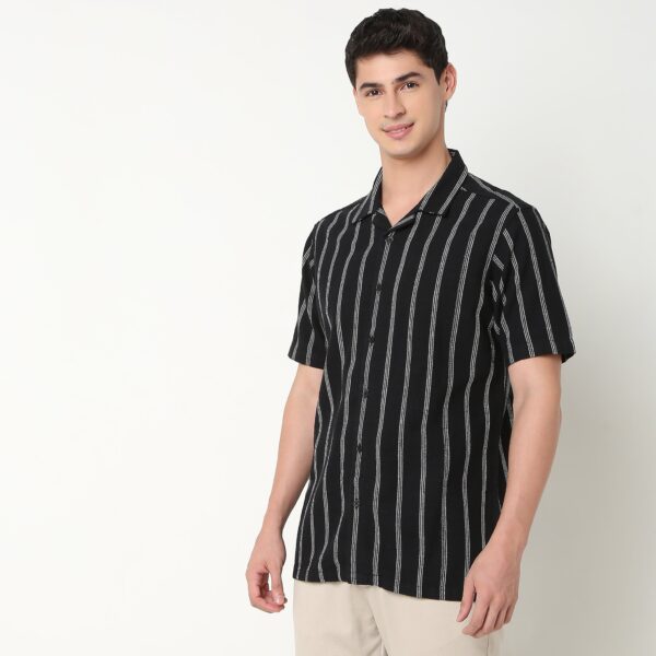 Regular Fit Striped Shirt - Image 5