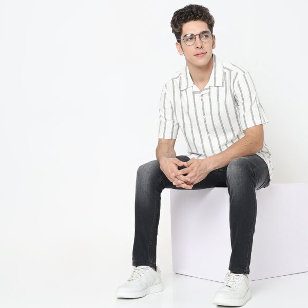 Regular Fit Striped Shirt - Image 6