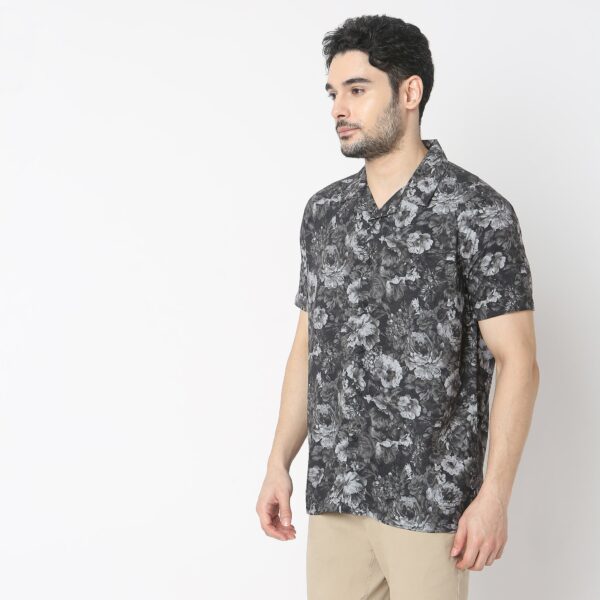 Retreat Shirts - 100% Rayón Regular Fit Printed Cuban Collar Shirt - Image 15