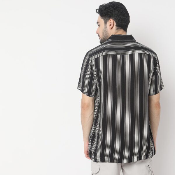 Retreat ®️ Shirt Premium 40s Fine Rayon Regular Fit Striped Shirt - Image 3