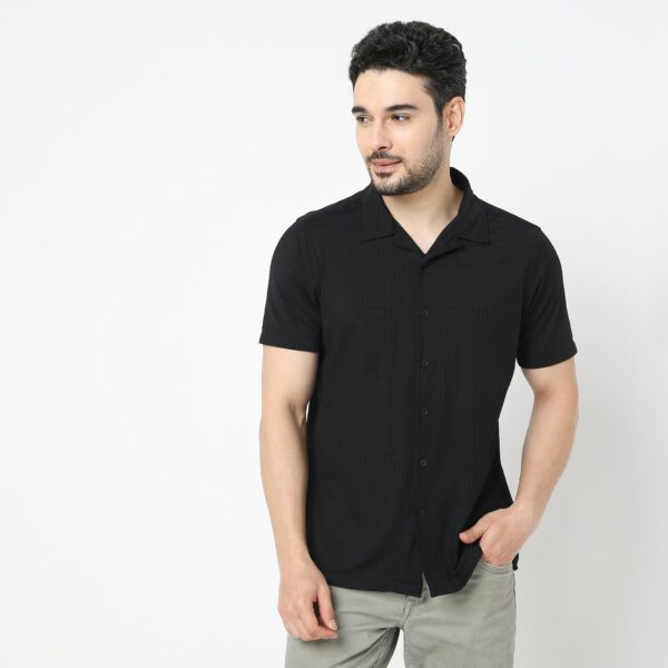 BAE Shirt™ - Luxury Blend of Super Soft Nylon & E-fast® Stretch - Micro Dobby Structure - Cuban Collar - Slim Fit Shirt - Image 17