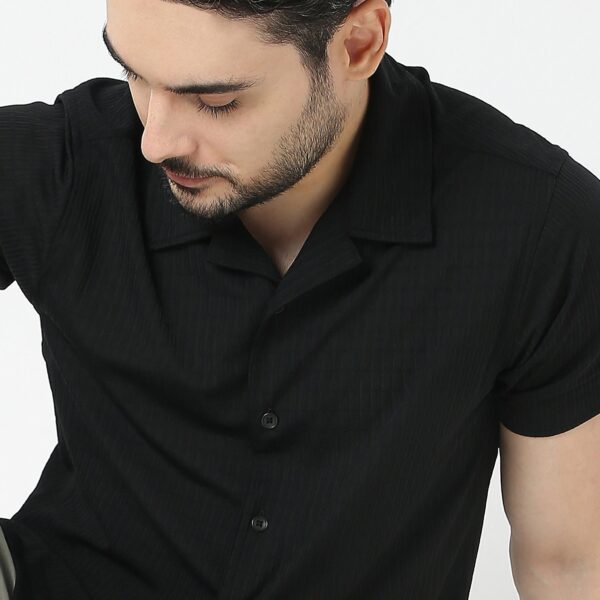 BAE Shirt™ - Luxury Blend of Super Soft Nylon & E-fast® Stretch - Micro Dobby Structure - Cuban Collar - Slim Fit Shirt - Image 19