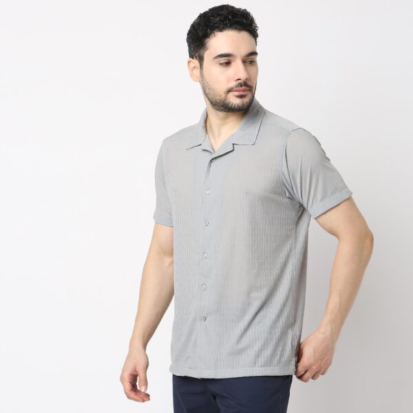 BAE Shirt™ - Luxury Blend of Super Soft Nylon & E-fast® Stretch - Micro Dobby Structure - Cuban Collar - Slim Fit Shirt - Image 10