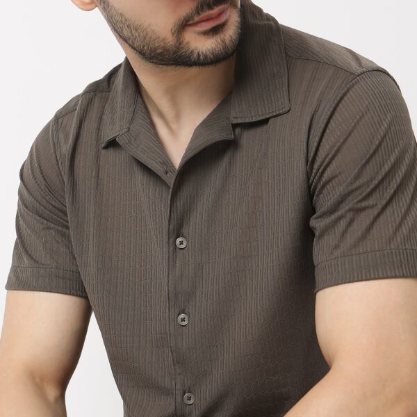 BAE Shirt™ - Luxury Blend of Super Soft Nylon & E-fast® Stretch - Micro Dobby Structure - Cuban Collar - Slim Fit Shirt - Image 14