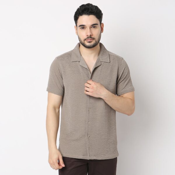 BAE Shirt™ - Luxury Blend of Super Soft Nylon & E-fast® Stretch - Micro Dobby Structure - Cuban Collar - Slim Fit Shirt - Image 17