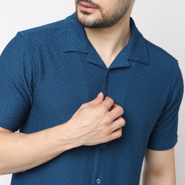 BAE Shirt™ - Luxury Blend of Super Soft Nylon & E-fast® Stretch - Diamond Structure - Cuban Collar - Slim Fit Shirt - Image 9