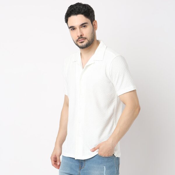 BAE Shirt™ - Luxury Blend of Super Soft Nylon & E-fast® Stretch - Diamond Structure - Cuban Collar - Slim Fit Shirt - Image 15