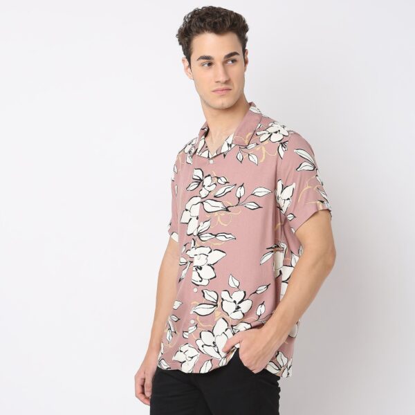 Retreat™ Shirts - 100% Rayon Regular Fit Printed Cuban Collar Shirt - Image 25