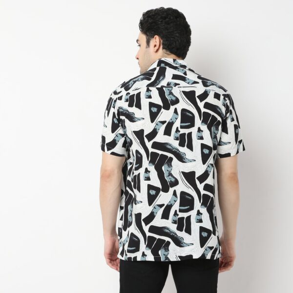 Retreat™ Shirts - 100% Rayon Regular Fit Printed Cuban Collar Shirt - Image 8