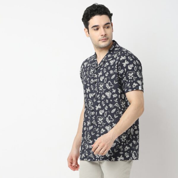 Retreat™ Shirts - 100% Rayon Regular Fit Printed Cuban Collar Shirt - Image 15