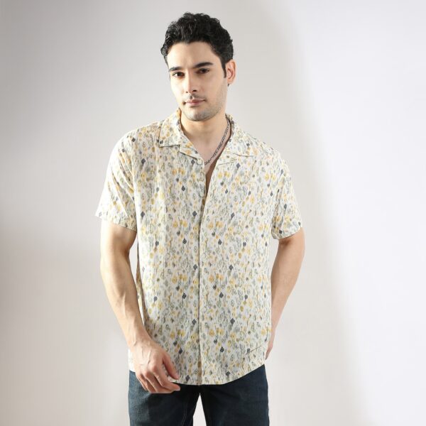 Retreat™ Shirts - 100% Premium Rayon Regular Fit Printed Cuban Collar Shirt - Image 6