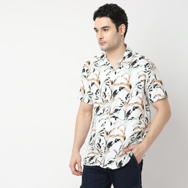 Retreat™ Shirts - 100% Premium Rayon Regular Fit Printed Cuban Collar Shirt - Image 15