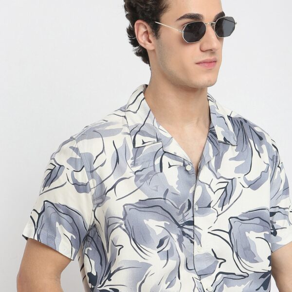 Retreat™ Shirts - 100% Premium Rayon Regular Fit Printed Cuban Collar Shirt - Image 34