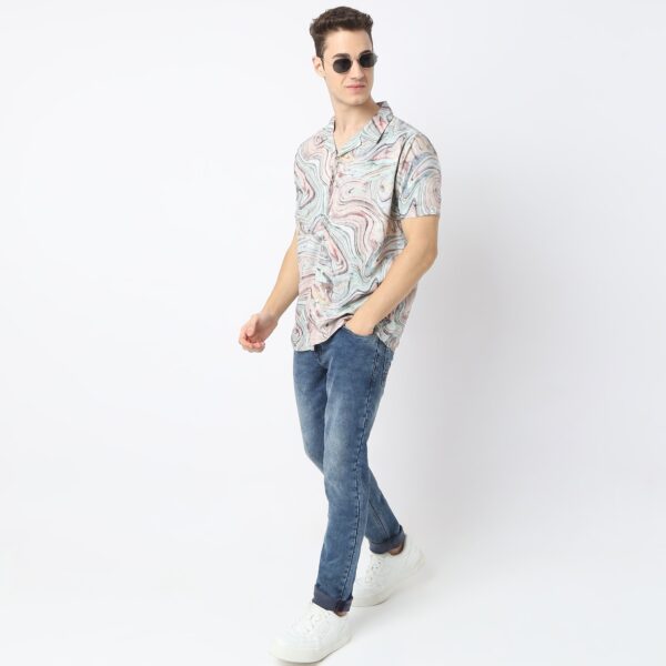 Retreat™ Shirts - Printed Pattern Rich Fabric - Trendy Cuban Collar - Regular Fit Shirt