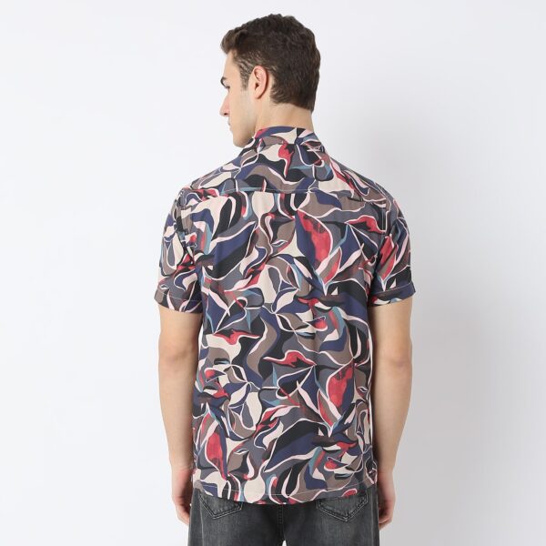 Retreat™ Shirts - Printed Pattern Rich Fabric - Trendy Cuban Collar - Regular Fit Shirt - Image 8