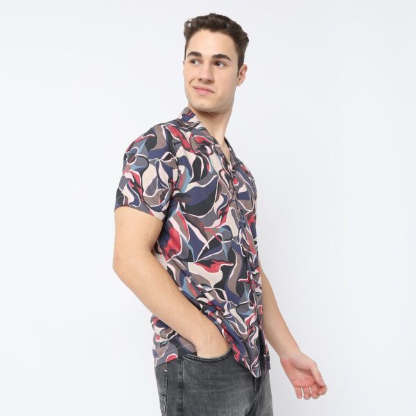 Retreat™ Shirts - Printed Pattern Rich Fabric - Trendy Cuban Collar - Regular Fit Shirt - Image 10