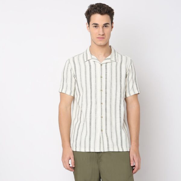 Regular Fit Striped Shirt - Image 2