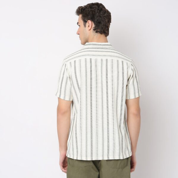 Regular Fit Striped Shirt - Image 3