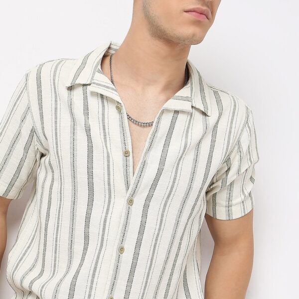 Regular Fit Striped Shirt - Image 4