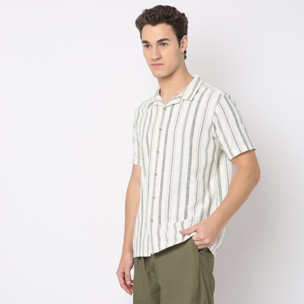 Regular Fit Striped Shirt - Image 5