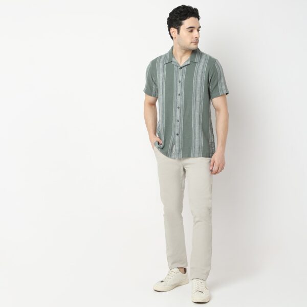 Regular Fit Striped Shirt - Image 2