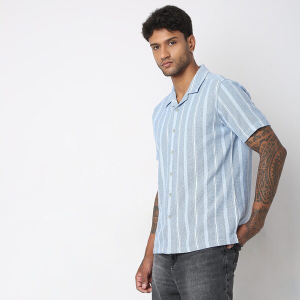 Regular Fit Striped Shirt - Image 5